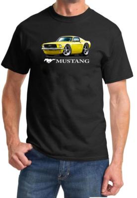 1967 Ford Mustang Fastback Full Color Tshirt NEW FREE SHIPPING