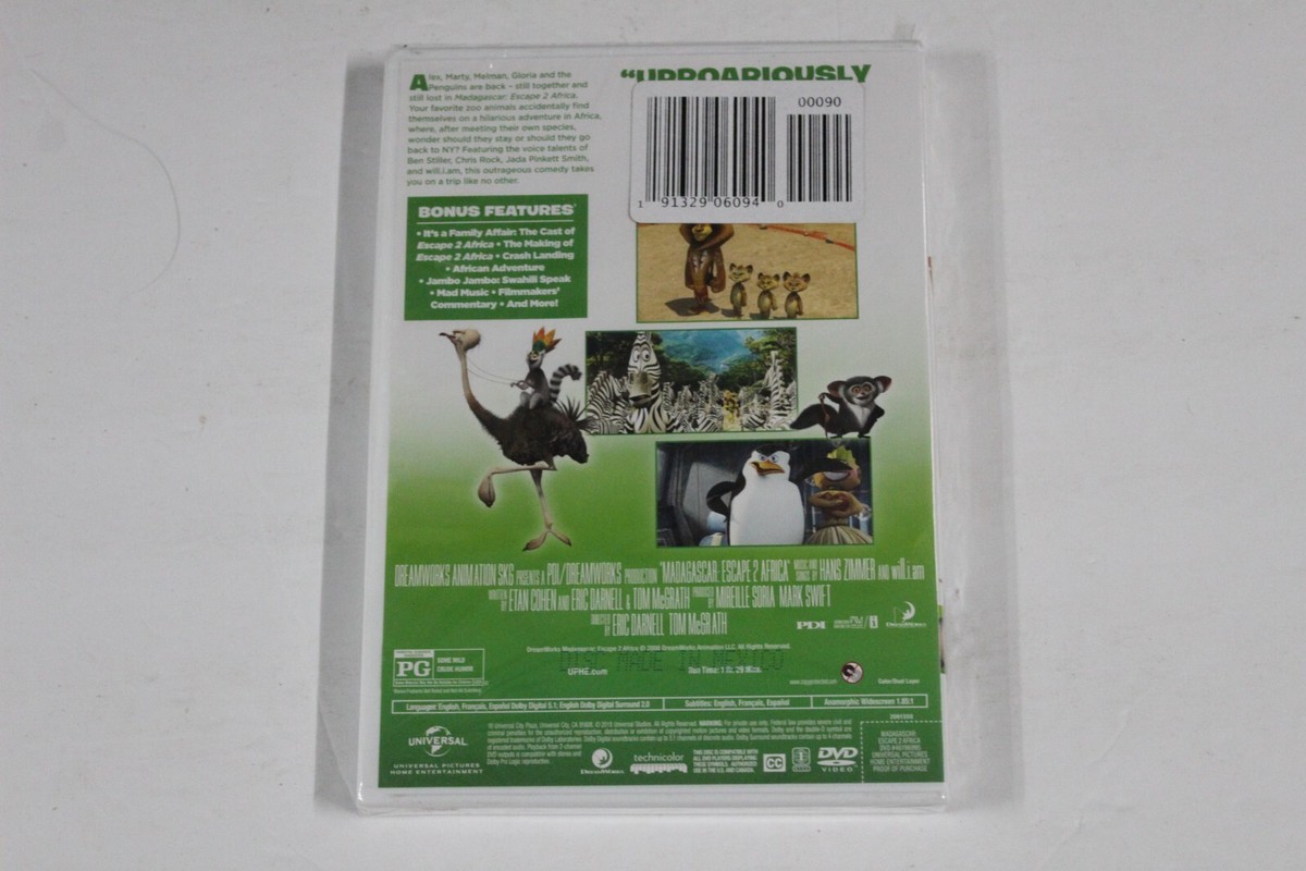 マティティカ 2 DVD-BOX Madagascar: Escape 2 Africa (DVD, 2009) Dreamworks - Free Shipping