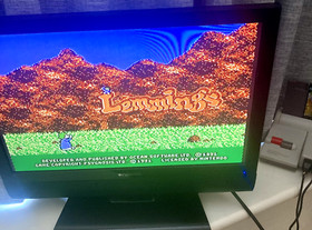 NES ~ LEMMINGS Nintendo Game 3 Screw NES-LG-UKV Cart + Sleeve Pal A