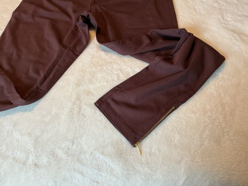 Iman Global Chic Woman’s Slacks Espresso Size XL Average - Picture 5 of 7