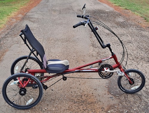 RED Sun EZ-3 21 Spd, Recumbent Trike. recent tune Up, comfy, Pick Up - Picture 5 of 5