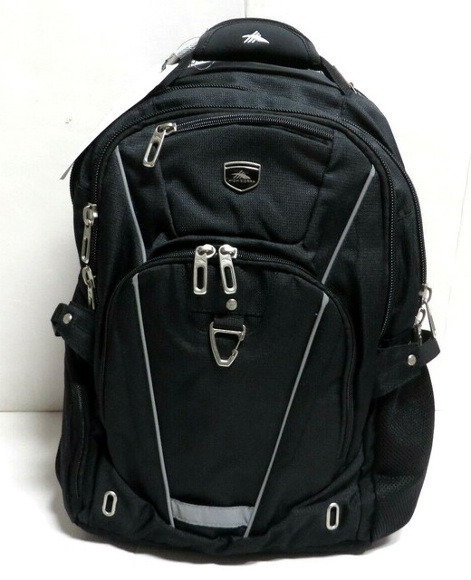 High Sierra Pro Series Laptop Business 5 Pocket Backpack Black Lowden
