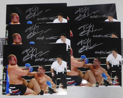 Fedor Emelianenko & Antonio Rodrigo Nogueira Signed 8x10 Photo BAS COA Pride FC - Picture 3 of 24