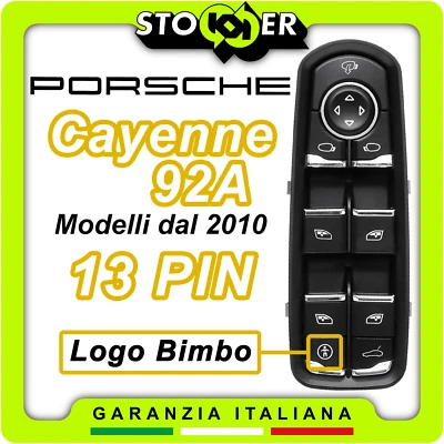 STOKKER Pulsantiera Alzacristalli Interruttori Specchietti per PORSCHE CAYENNE 9A2 13PIN