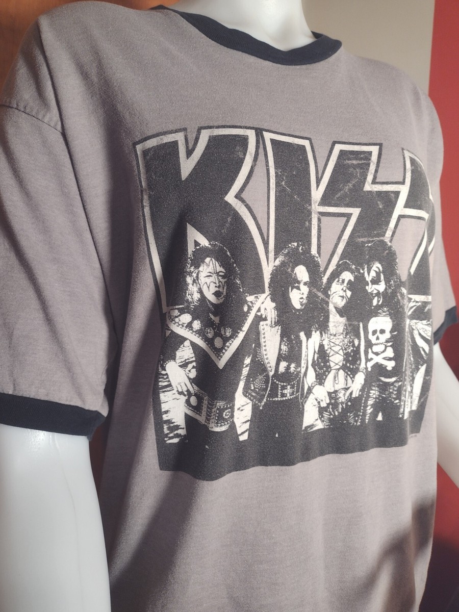 Vintage Kiss T Shirt Winterland Large Mens Gray | eBay