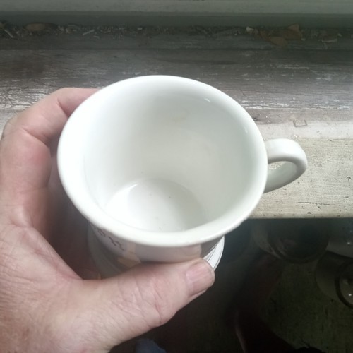 TAZA DE AFEITAR OCUPACIONAL TEAMSTER WAGON DRIVER AÑOS 1890 LIMOGES FRANCIA - Imagen 6 de 8