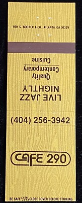 CAFE 290 Manor Texas Vintage Matchbook COVER ONLY B-2439