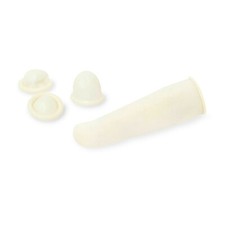 Meditrade Latex-Fingerlinge Einmalfingerlinge Naturlatex puderfrei 100 Stk. S-XL