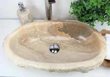 ONYX WASH BASIN, Stone Sink, Natural Stone Sink, Rustic Stone Sink, Vessel