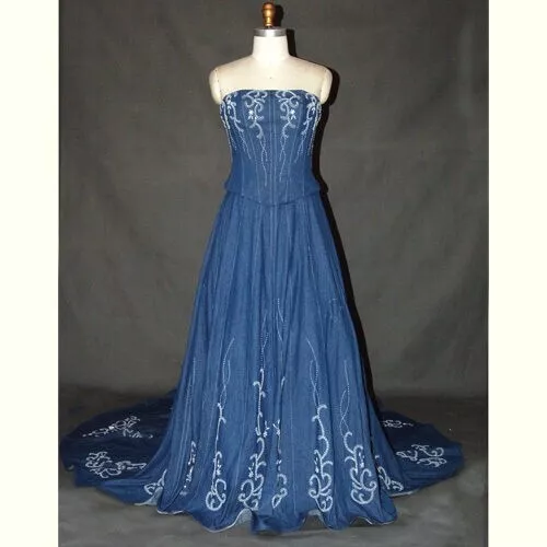 Blue jean clearance wedding