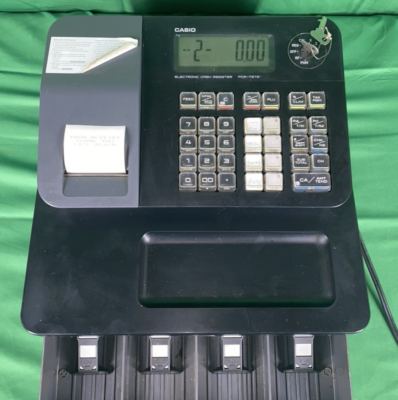 Casio PCR-T273 Electronic Cash Register With 2 Operator Keys & 1
