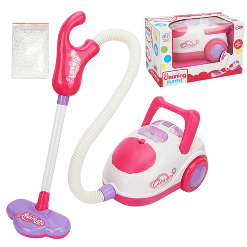 Kids Vacuum Cleaner with Lights Pretend Household Cleaning Game Learning Toy