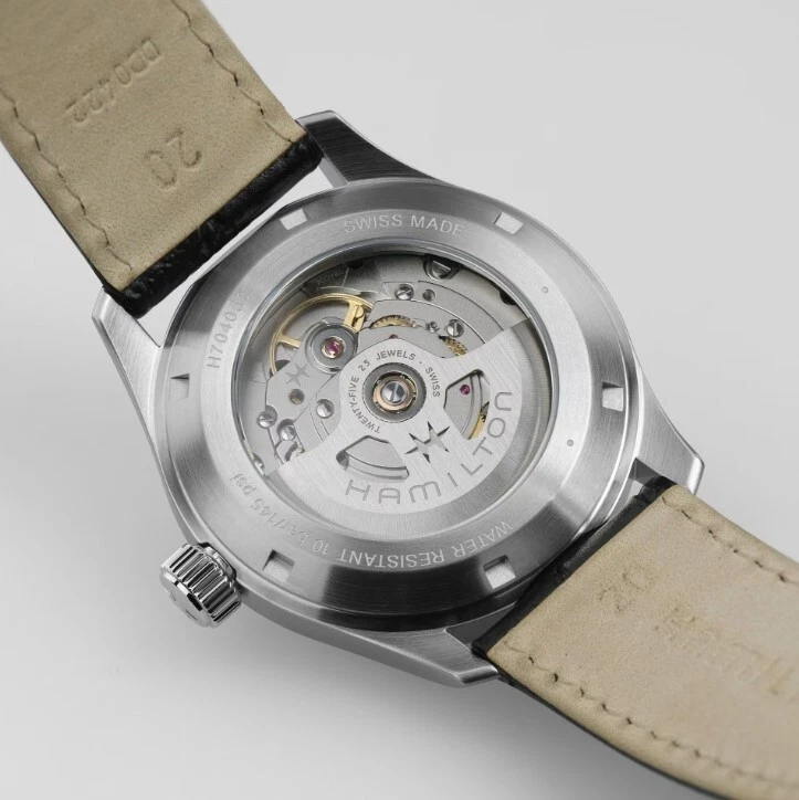 Reloj para hombre Hamilton Khaki Field Murph esfera blanca automático 38 mm H70405710 Foto 3 de 4