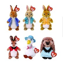 Ty Peter Rabbit Plush 2018 Range - Brand New - Peter Rabbit & Friends