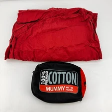 Sea to Summit 100% Premium Cotton Mummy With Hood - Orange - Lightly Used