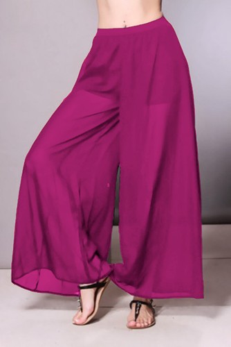 MAGENTA Palazzo Pants Chiffon Trousers 