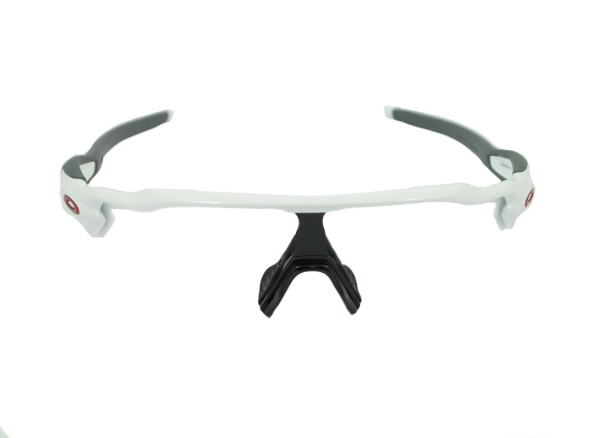 Oakley Radar EV Polished White Red Icons Grey Ear Socks Frame Only
