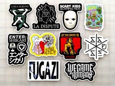 Post Hardcore Vinyl Sticker Lot 10 Pack SET 2 metal punk metalcore screamo emo
