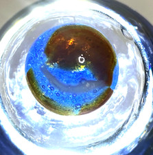 6 PELTIER MARBLE HYBRID RAINBO BLENDED SPIDERMAN BURNT COLORS .61" NM /- MX125