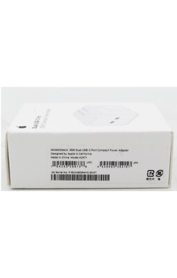 Genuine Apple 35W Dual USB-C Port Compact Wall Power Adapter