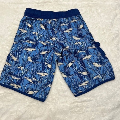 Cat & Jack Boys Shark Swim Trunks Sz L(12-14): Pre-Owned - Picture 2 of 7
