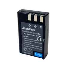 MaximalPower Battery For NIKON EN-EL9/A  D60/D5000/D40X/D40/D3X/D3000 1100mAh