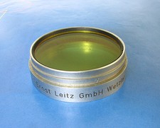 Leitz Leica 44mm Yellow Push-On / Slip-On Lens Filter For Black White Contrast