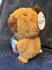 Capybara Stuffed Animal Holding A Cupcake 10  NWT