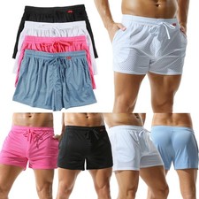 Men's Mesh Gym Sports Training Bodybuilding Running Shorts Fitness Lounge Pants