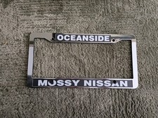 Oem Oceanside Mossy Nissan California Plastic Chrome License Plate Frame