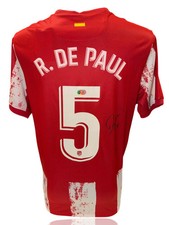 RODRIGO DE PAUL SIGNED ATLETICO MADRID 2021/22 HOME SHIRT (ACG CERT AG17594)