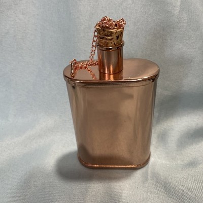 2016 copper hip flask with chain MerchSource 