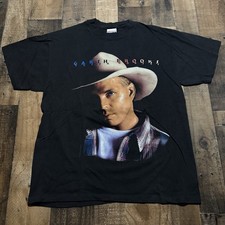 Vintage Garth Brooks Tour T-Shirt Fresh Horses Country Western Large 90 s