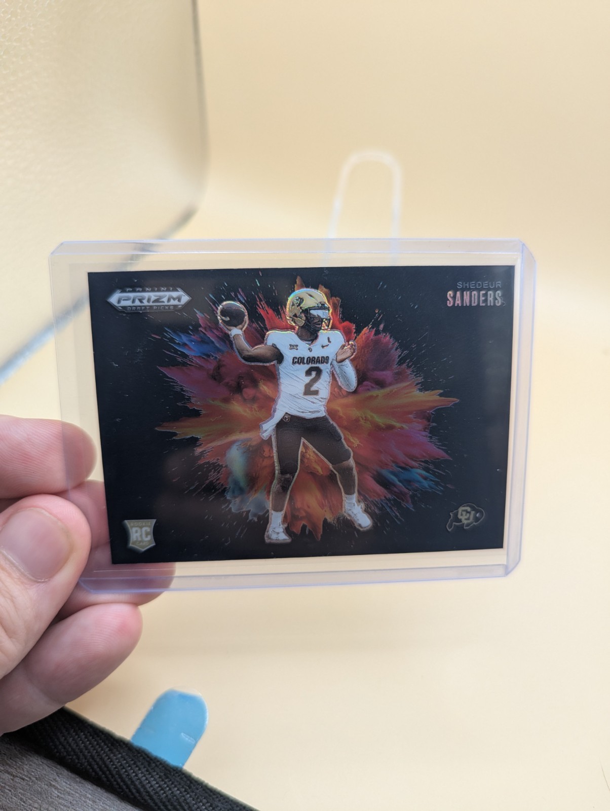 Shedeur Sanders Panini Prizm Draft Picks Color Blast #15 Base
