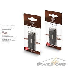 2x VINOVE AUTOPARFÜM LUFTERFRISCHER REFILL NACHFÜLLPACKUNG ROME WOOD 51433195