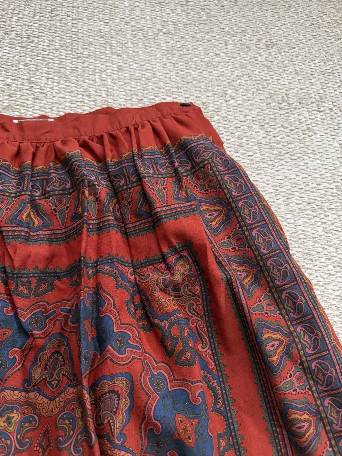 Vintage Talbots Wool Long Midi Patchwork Skirt. B… - image 3