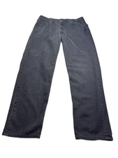 Levis 550 Mens Relaxed Fit Jeans W38 L34 Black Denim Cotton