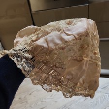 Cuffie Da Notte Seta E Pizzo Valencienne