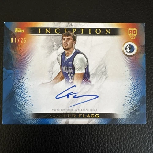 Cooper Flagg 2025-26 Topps Inception Pink On-Card rookie Auto /25 RC #RV-CF