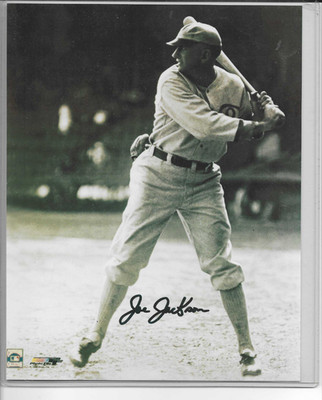 Shoeless Joe Jackson Autograph 8x10 Photo - White Sox 1919 (Facsimile)