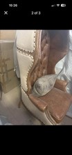 Old Hickory Tannery Suede/Leather Balloon Chair