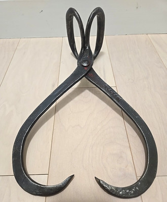 Antique 14  Gifford Wood Co. No. 554-14 Ice Tongs Hudson NY