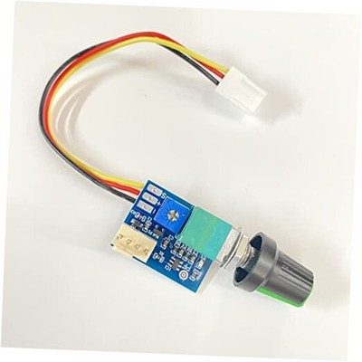 2510-4P 3P Manual 4 Wires 0-5V 12V Fan White connector with Plastic Black Knob
