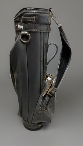 Vintage Miller Pro Model Golf Staff Bag - Black Faux Gator/Crocodile Print - Afbeelding 7 van 9