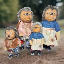 Vintage Steiff Micki Hedgehog Family Of 4 Germany