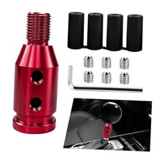 Universal Gear Shift Knob Adapter, Gear Shift Adapters, Aluminum Gear Shift Red