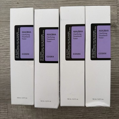 COSRX AHA/BHA AHA BHA Clarifying Treatment Toner 150ml  5.07oz Lot Of 4