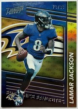 2022 Panini Prestige - Franchise Favorites Lamar Jackson Xtra Points Gold /99