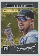 2017 Panini Donruss Diamond Kings Gold Press Proof 14/99 Jose Abreu #6 0ek