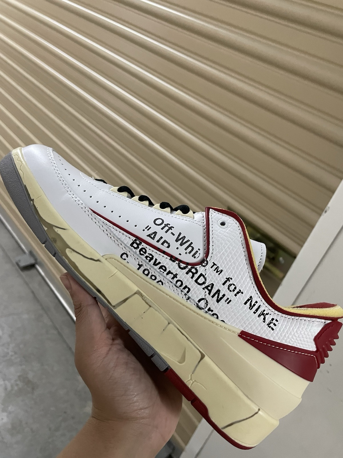 OFF WHITE X NIKE NUOVE 2021 Nike Air Jordan Retro 2 II X Off White taglia 9 Virgil DJ4375 106 Chicago